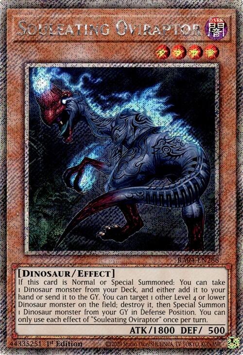 Souleating Oviraptor [RA04-EN288] Platinum Secret Rare | Total Play