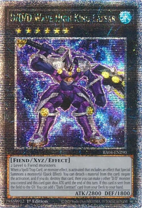 D/D/D Wave High King Caesar [RA04-EN290] Quarter Century Secret Rare | Total Play