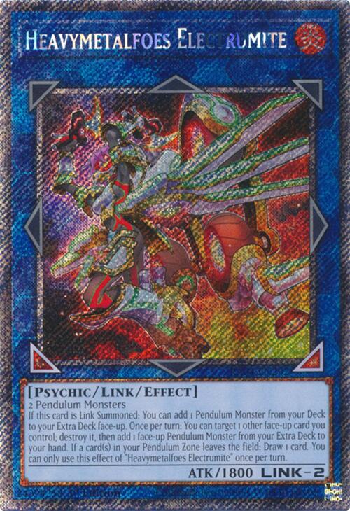 Heavymetalfoes Electrumite [RA04-EN292] Platinum Secret Rare | Total Play