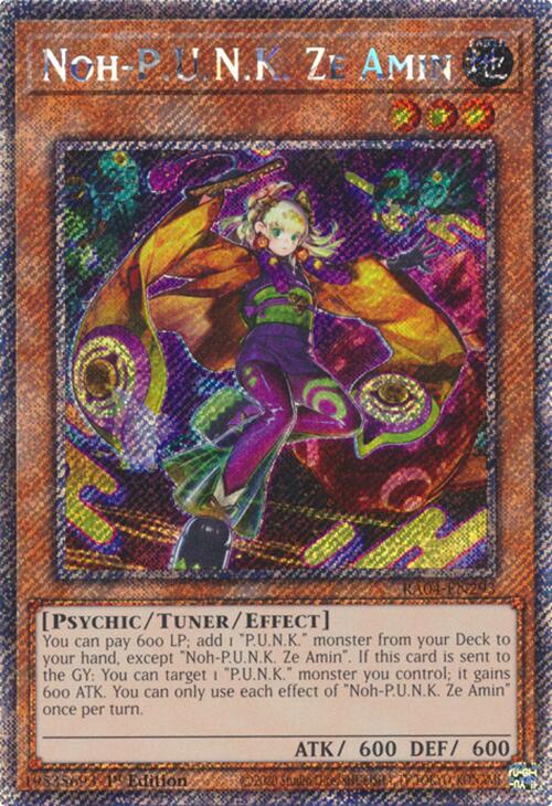 Noh-P.U.N.K. Ze Amin [RA04-EN293] Platinum Secret Rare | Total Play