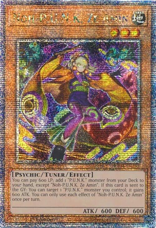 Noh-P.U.N.K. Ze Amin [RA04-EN293] Quarter Century Secret Rare | Total Play