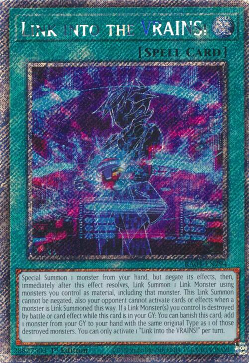 Link into the VRAINS! [RA04-EN294] Platinum Secret Rare | Total Play