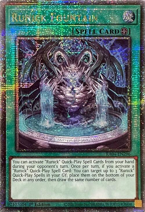 Runick Fountain [RA04-EN296] Quarter Century Secret Rare | Total Play