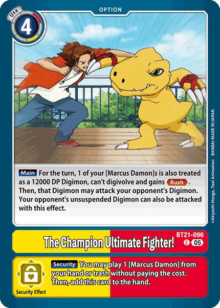The Champion Ultimate Fighter! [BT21-096] [World Convergence] | Total Play