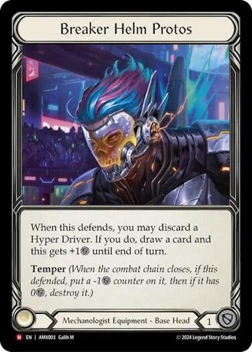 Breaker Helm Protos [AMX003] (Armory Deck: Maxx Nitro)  Rainbow Foil | Total Play