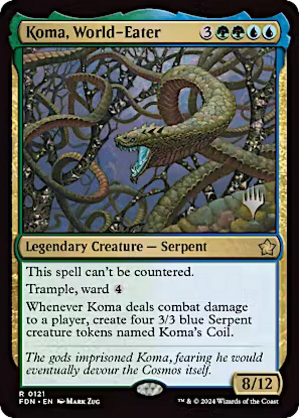 Koma, World-Eater (Promo Pack) [Aetherdrift Promos] | Total Play