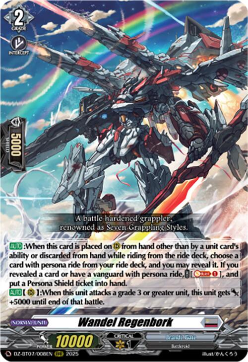 Wandel Regenbork (DZ-BT07/008EN) [DZ-BT07: Moon Fangs & Cerulean Blaze] | Total Play