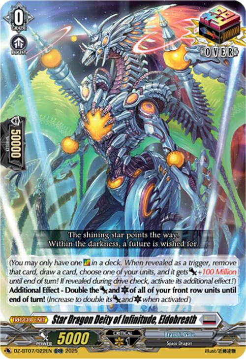 Star Dragon Deity of Infinitude, Eldobreath (DZ-BT07/022EN) [DZ-BT07: Moon Fangs & Cerulean Blaze] | Total Play