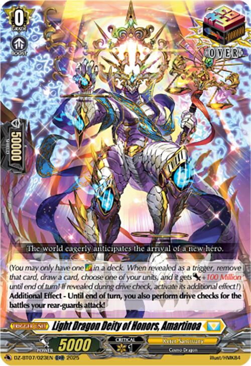Light Dragon Deity of Honors, Amartinoa (DZ-BT07/023EN) [Moon Fangs & Cerulean Blaze] | Total Play