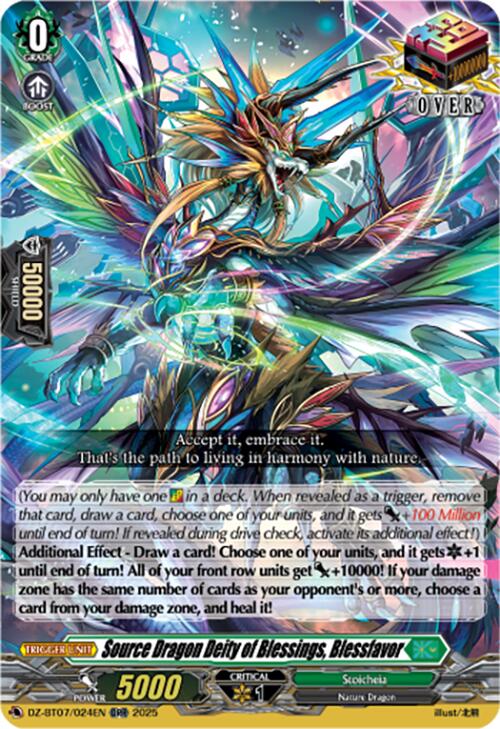 Source Dragon Deity of Blessings, Blessfavor (DZ-BT07/024EN) [DZ-BT07: Moon Fangs & Cerulean Blaze] | Total Play