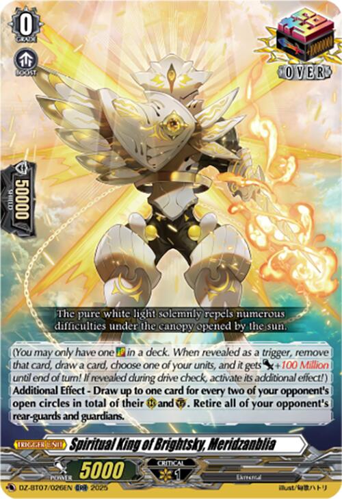 Spiritual King of Brightsky, Meridzanblia (DZ-BT07/026EN) [DZ-BT07: Moon Fangs & Cerulean Blaze] | Total Play