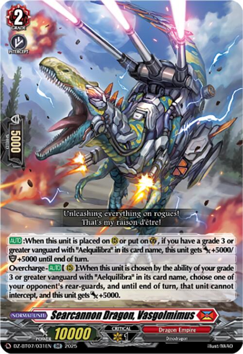 Searcannon Dragon, Vasgolmimus (DZ-BT07/031EN) [DZ-BT07: Moon Fangs & Cerulean Blaze] | Total Play