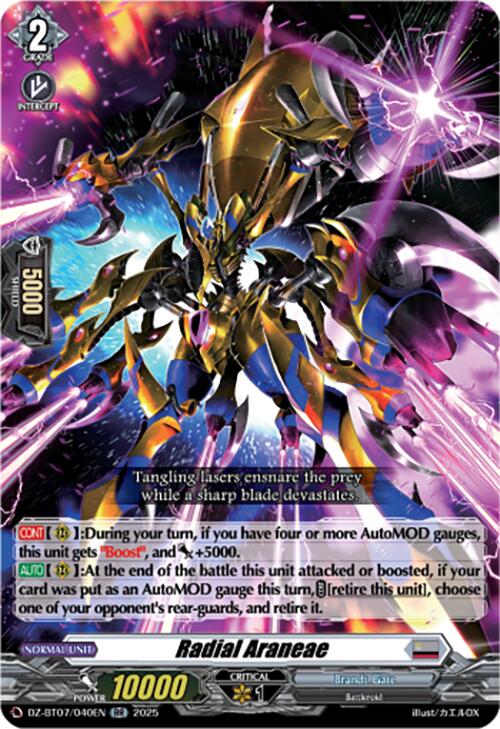 Radial Araneae (DZ-BT07/040EN) [DZ-BT07: Moon Fangs & Cerulean Blaze] | Total Play