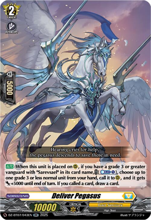 Deliver Pegasus (DZ-BT07/043EN) [DZ-BT07: Moon Fangs & Cerulean Blaze] | Total Play