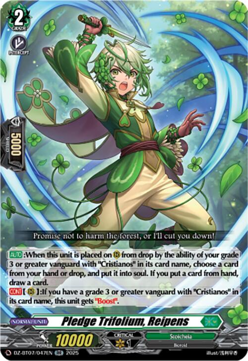 Pledge Trifolium, Reipens (DZ-BT07/047EN) [DZ-BT07: Moon Fangs & Cerulean Blaze] | Total Play