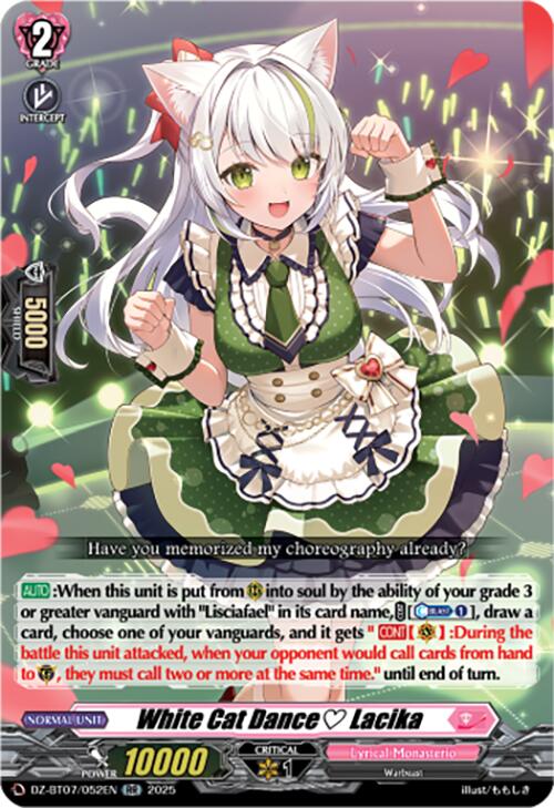 White Cat Dance Lacika (DZ-BT07/052EN) [DZ-BT07: Moon Fangs & Cerulean Blaze] | Total Play