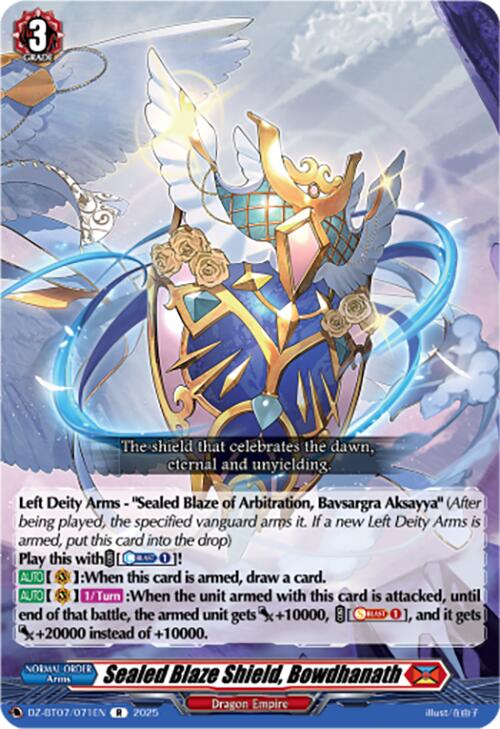Sealed Blaze Shield, Bowdhanath (DZ-BT07/071EN) [DZ-BT07: Moon Fangs & Cerulean Blaze] | Total Play