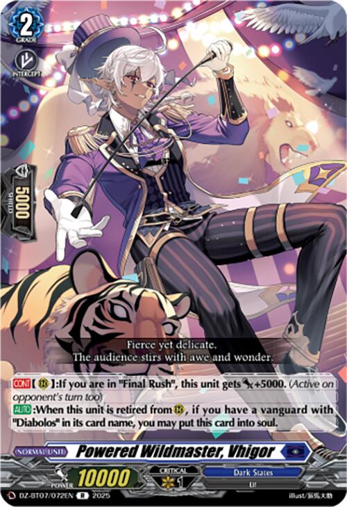 Powered Wildmaster, Vhigor (DZ-BT07/072EN) [DZ-BT07: Moon Fangs & Cerulean Blaze] | Total Play
