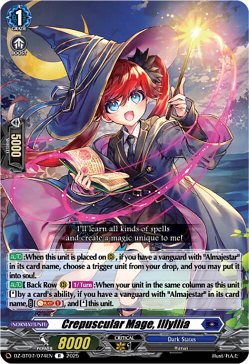 Crepuscular Mage, Illyllia (DZ-BT07/074EN) [DZ-BT07: Moon Fangs & Cerulean Blaze] | Total Play