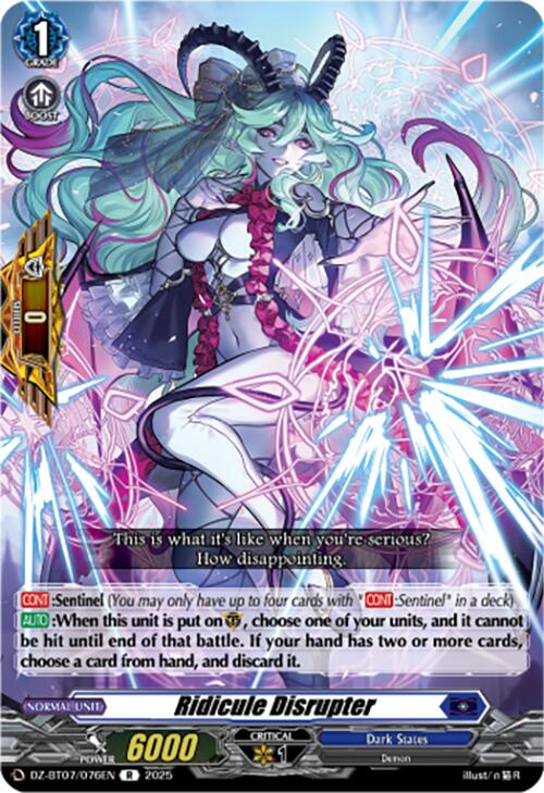 Ridicule Disrupter (DZ-BT07/076EN) [DZ-BT07: Moon Fangs & Cerulean Blaze] | Total Play