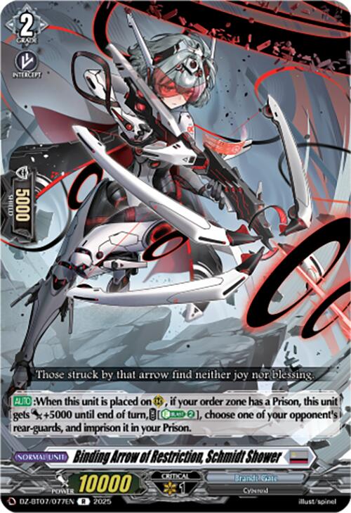 Binding Arrow of Restriction, Schmidt Shower (DZ-BT07/077EN) [DZ-BT07: Moon Fangs & Cerulean Blaze] | Total Play