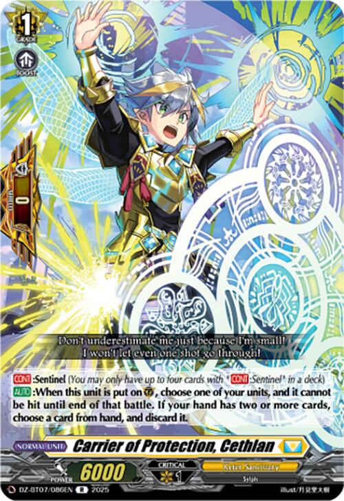 Carrier of Protection, Cethlan (DZ-BT07/086EN) [Moon Fangs & Cerulean Blaze] | Total Play