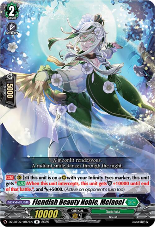 Fiendish Beauty Noble, Melaoel (DZ-BT07/087EN) [DZ-BT07: Moon Fangs & Cerulean Blaze] | Total Play