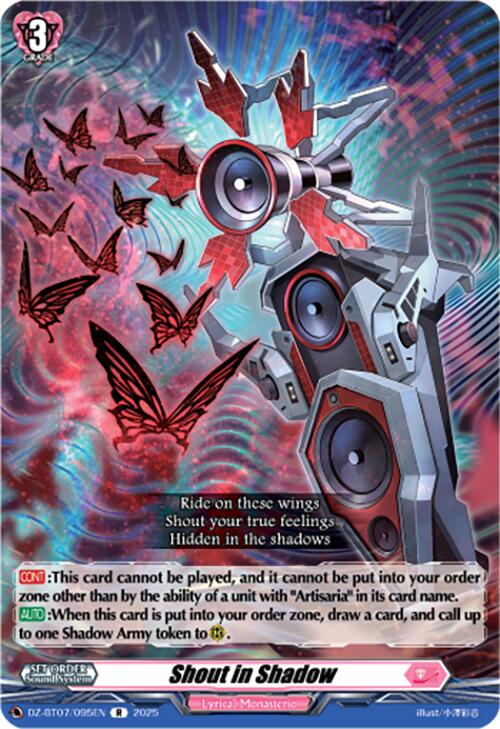 Shout in Shadow (DZ-BT07/095EN) [DZ-BT07: Moon Fangs & Cerulean Blaze] | Total Play
