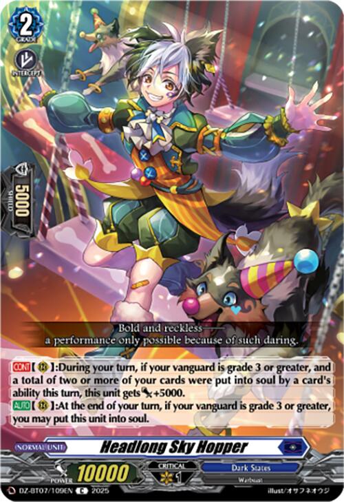 Headlong Sky Hopper (DZ-BT07/109EN) [DZ-BT07: Moon Fangs & Cerulean Blaze] | Total Play