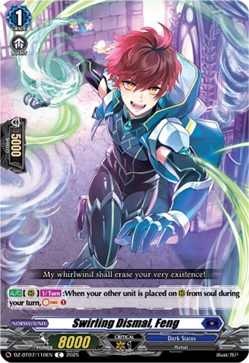 Swirling Dismal, Feng (DZ-BT07/110EN) [DZ-BT07: Moon Fangs & Cerulean Blaze] | Total Play