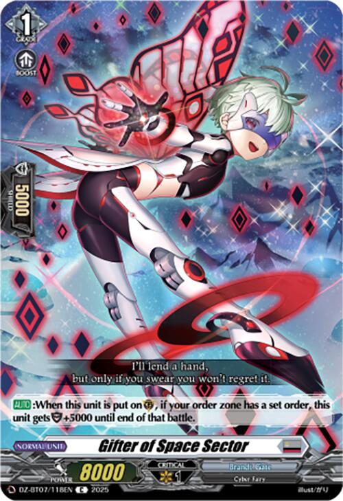 Gifter of Space Sector (DZ-BT07/118EN) [DZ-BT07: Moon Fangs & Cerulean Blaze] | Total Play