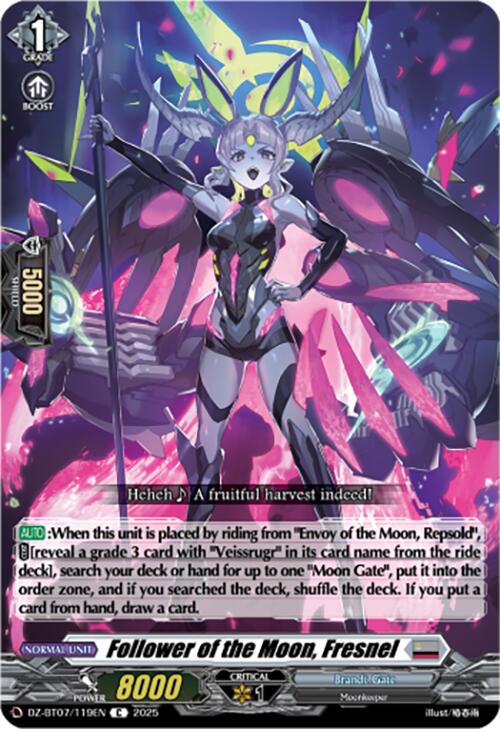 Follower of the Moon, Fresnel (DZ-BT07/119EN) [DZ-BT07: Moon Fangs & Cerulean Blaze] | Total Play