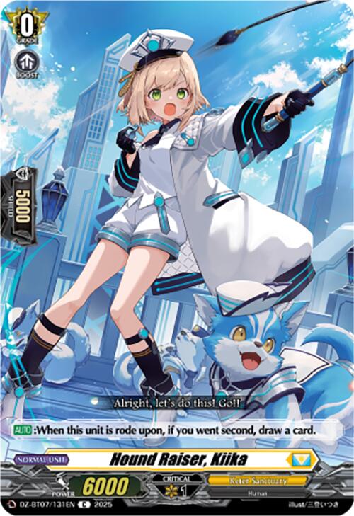 Hound Raiser, Kiika (DZ-BT07/131EN) [DZ-BT07: Moon Fangs & Cerulean Blaze] | Total Play