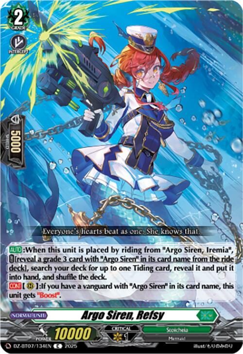 Argo Siren, Refsy (DZ-BT07/134EN) [DZ-BT07: Moon Fangs & Cerulean Blaze] | Total Play