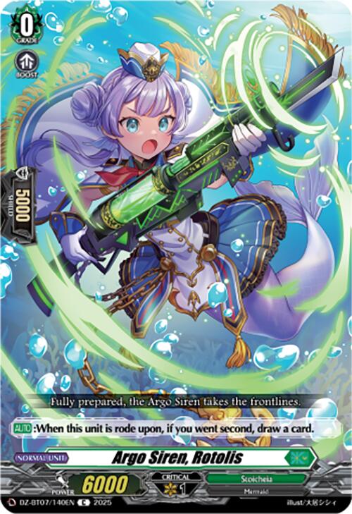 Argo Siren, Rotolis (DZ-BT07/140EN) [DZ-BT07: Moon Fangs & Cerulean Blaze] | Total Play