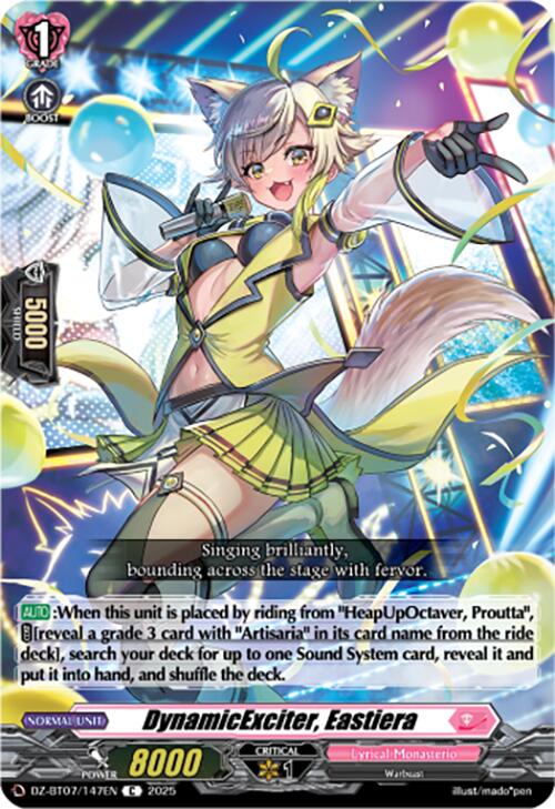 DynamicExciter, Eastiera (DZ-BT07/147EN) [DZ-BT07: Moon Fangs & Cerulean Blaze] | Total Play