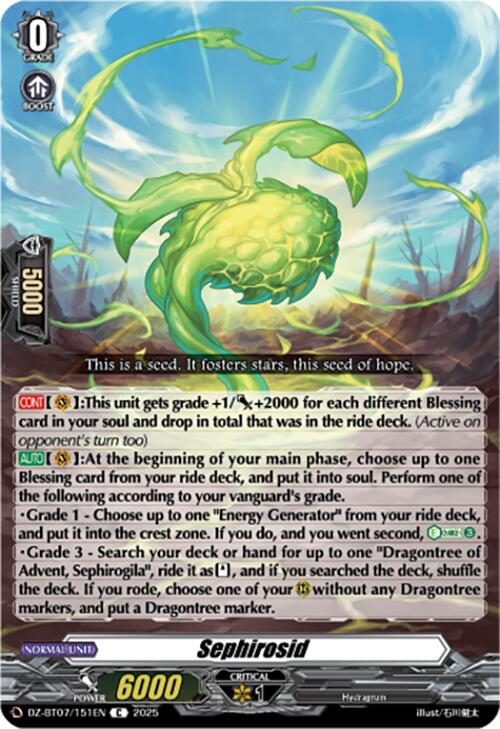 Sephirosid (DZ-BT07/151EN) [DZ-BT07: Moon Fangs & Cerulean Blaze] | Total Play