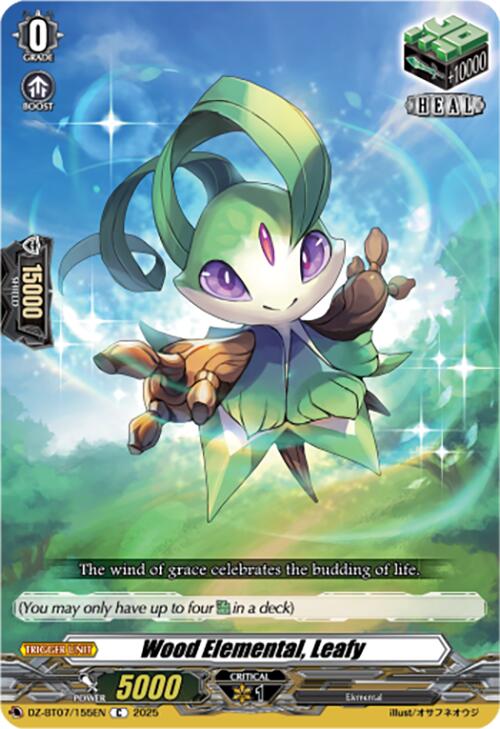 Wood Elemental, Leafy (DZ-BT07/155EN) [DZ-BT07: Moon Fangs & Cerulean Blaze] | Total Play