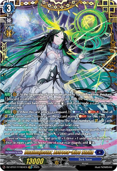 Dualmajestar, Astroea=Bico Stella (DZ-BT07/FFR04EN) [DZ-BT07: Moon Fangs & Cerulean Blaze] | Total Play