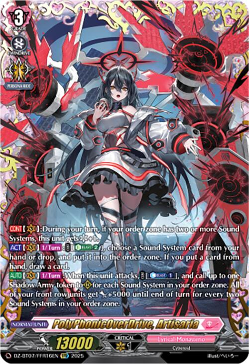 PolyPhonicOverDrive, Artisaria (DZ-BT07/FFR16EN) [DZ-BT07: Moon Fangs & Cerulean Blaze] | Total Play