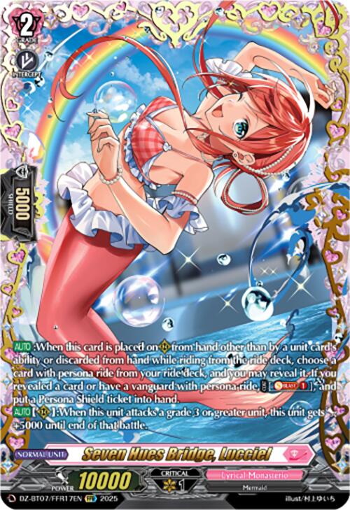 Seven Hues Bridge, Lucciel (DZ-BT07/FFR17EN) [DZ-BT07: Moon Fangs & Cerulean Blaze] | Total Play