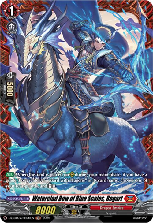 Waterclad Bow of Blue Scales, Bogart (DZ-BT07/FR06EN) [DZ-BT07: Moon Fangs & Cerulean Blaze] | Total Play