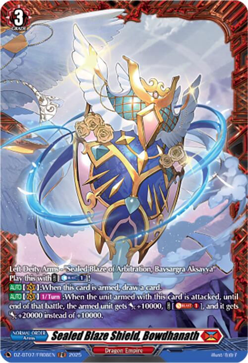 Sealed Blaze Shield, Bowdhanath (DZ-BT07/FR08EN) [DZ-BT07: Moon Fangs & Cerulean Blaze] | Total Play