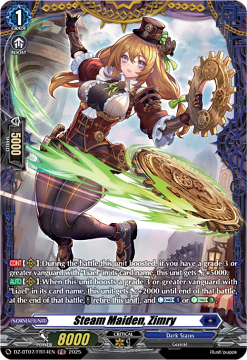 Steam Maiden, Zimry (DZ-BT07/FR14EN) [DZ-BT07: Moon Fangs & Cerulean Blaze] | Total Play
