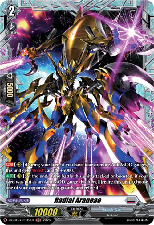 Radial Araneae (DZ-BT07/FR19EN) [DZ-BT07: Moon Fangs & Cerulean Blaze] | Total Play