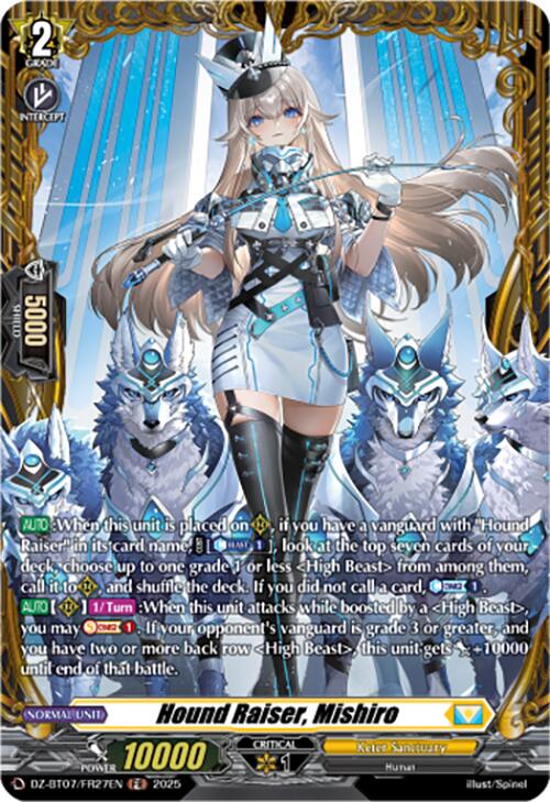 Hound Raiser, Mishiro (DZ-BT07/FR27EN) [DZ-BT07: Moon Fangs & Cerulean Blaze] | Total Play