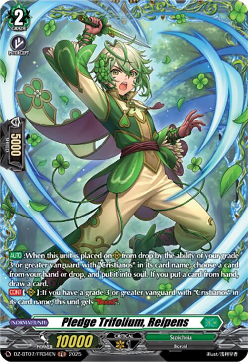 Pledge Trifolium, Reipens (DZ-BT07/FR34EN) [Moon Fangs & Cerulean Blaze] | Total Play