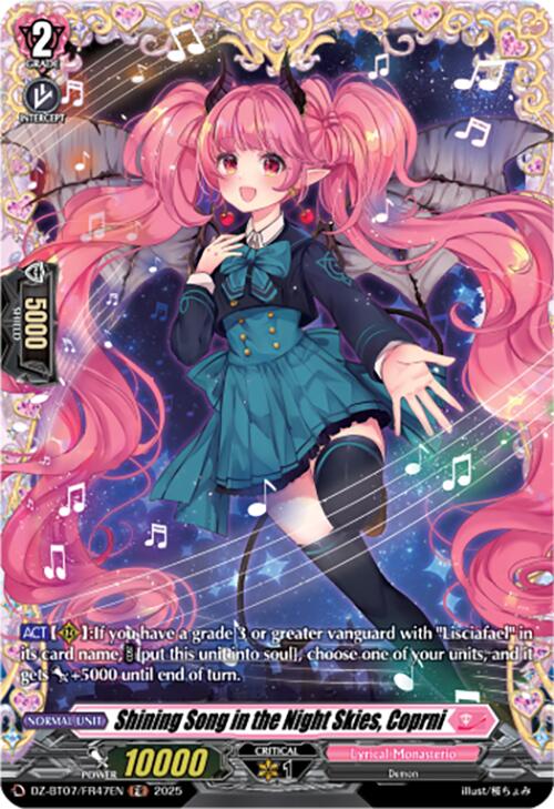 Shining Song in the Night Skies, Coprni (DZ-BT07/FR47EN) [DZ-BT07: Moon Fangs & Cerulean Blaze] | Total Play