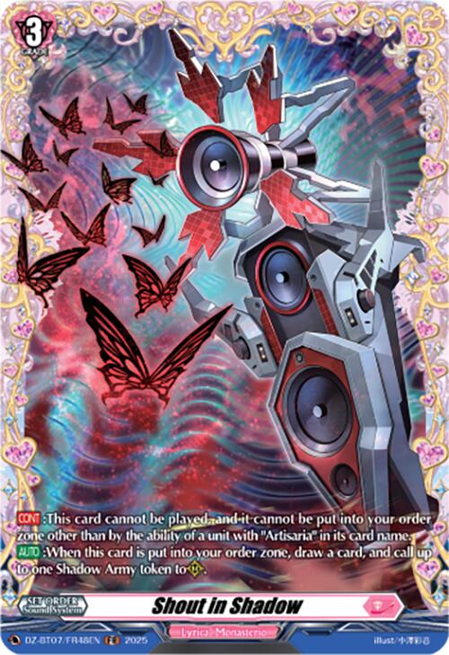 Shout in Shadow (DZ-BT07/FR48EN) [DZ-BT07: Moon Fangs & Cerulean Blaze] | Total Play