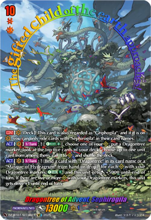 Dragontree of Advent, Sephirogila (DZ-BT07/SEC06EN) [DZ-BT07: Moon Fangs & Cerulean Blaze] | Total Play